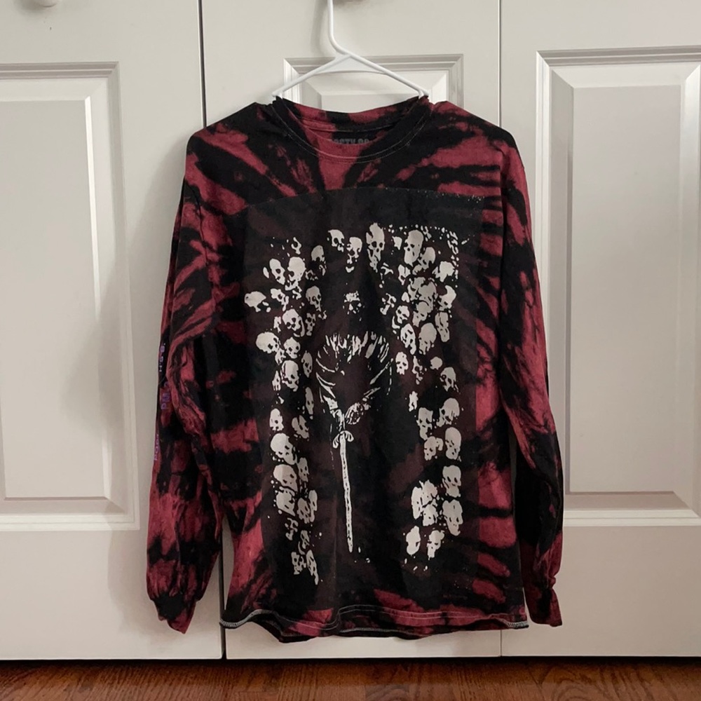 post malone tie dye long sleeve shirt